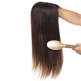 Peruca Partiala Naturala Monofilament 50cm Ciocolatiu